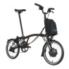 Vélo pliant Brompton Electric C Line Urban Black Lacquer (guidon M)