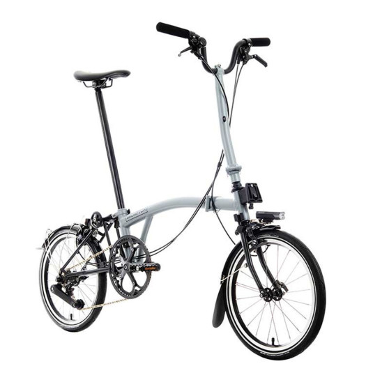 Vélo pliant Brompton P Line Urban Lunar Ice (guidon H)